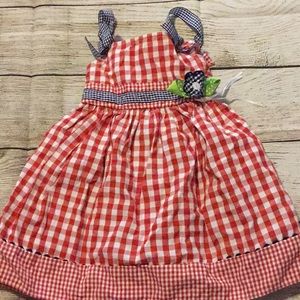 Gingham toddler dress